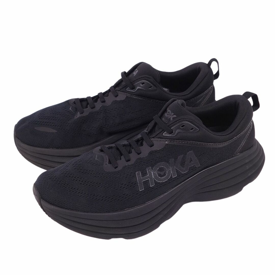 ホカオネオネ HOKA ONEONE スニーカー Bondi 8 ボンダイ ランニングシューズ メッシュ シューズ メンズ 26.5cm ブラック