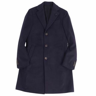 美品 ラルディーニ LARDINI コート チェスターコート 無地 ウール
