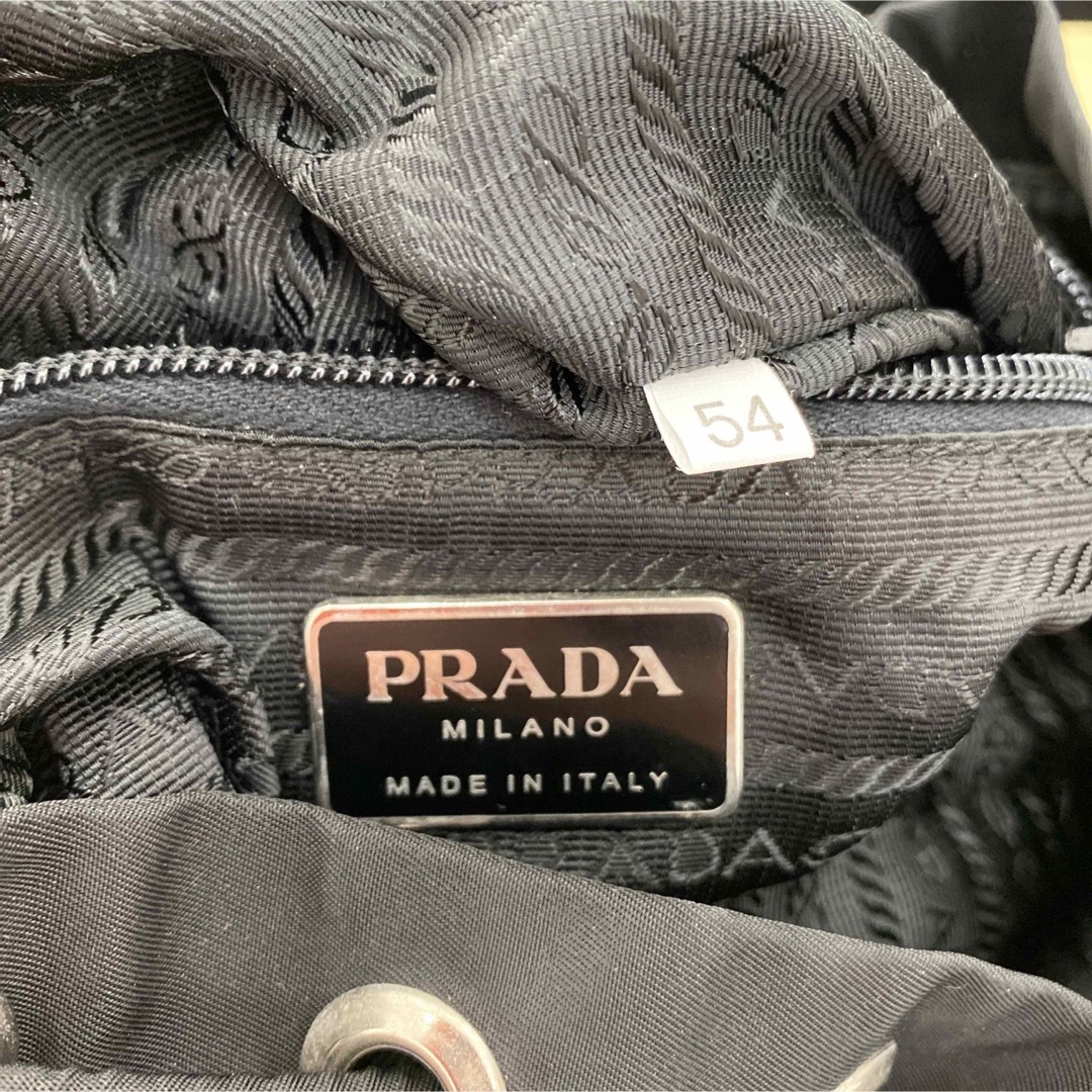 PRADA リュック バックパック ナイロン ブラック 白タグ 三角ロゴ 正規品