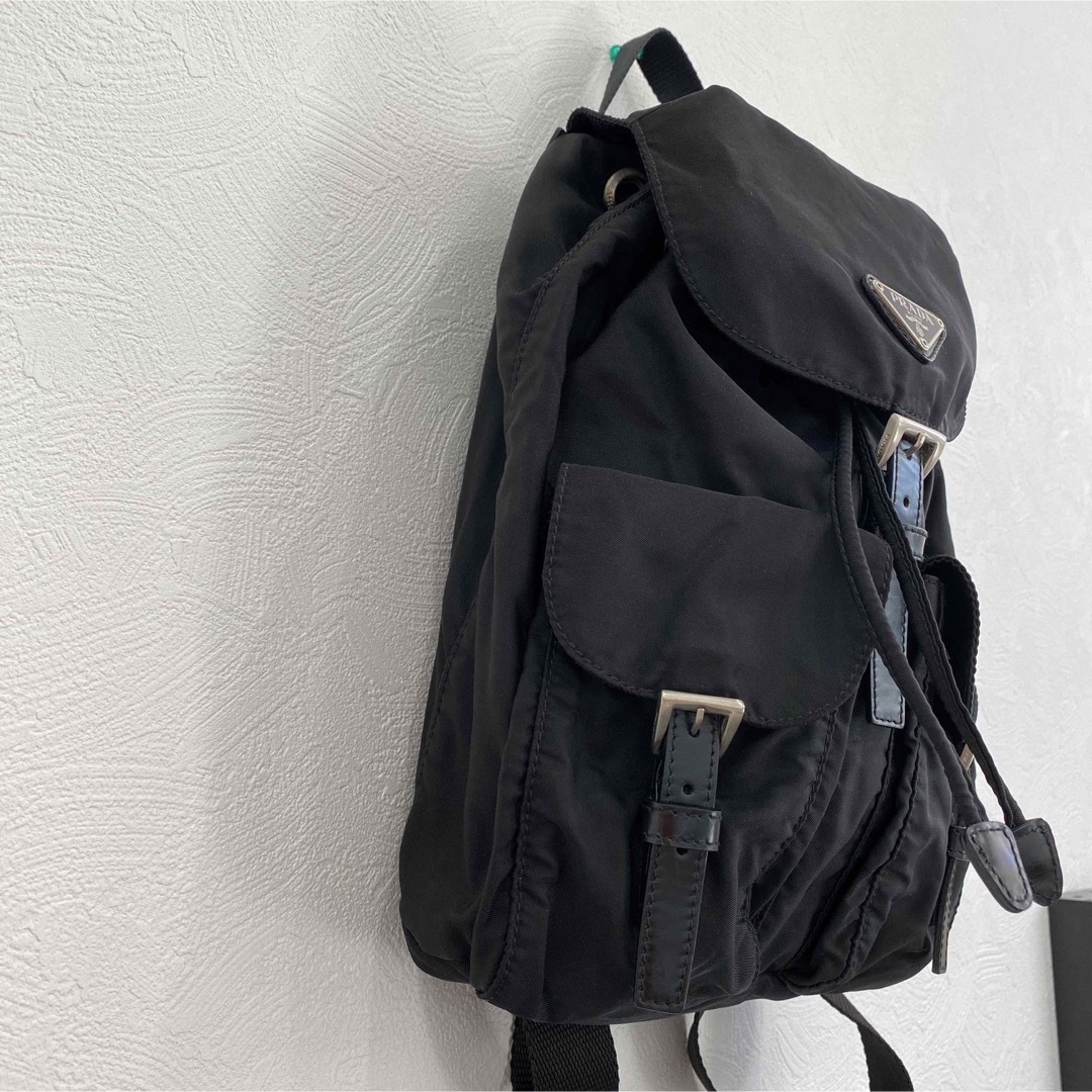PRADA - 【中古品】プラダ リュック ナイロン 三角ロゴ 白タグ ボタン1
