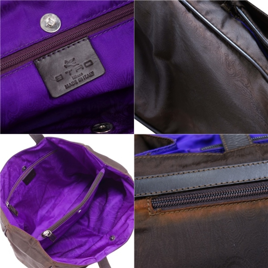 ETRO(エトロ)のエトロ ETRO バッグ トートバッグ ナイロン ペイズリー カバン 鞄 レディース イタリア製 ブラウン レディースのバッグ(トートバッグ)の商品写真