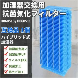 抗菌気化フィルター 加湿器用交換フィルター 互換品 1枚入(空気清浄器)