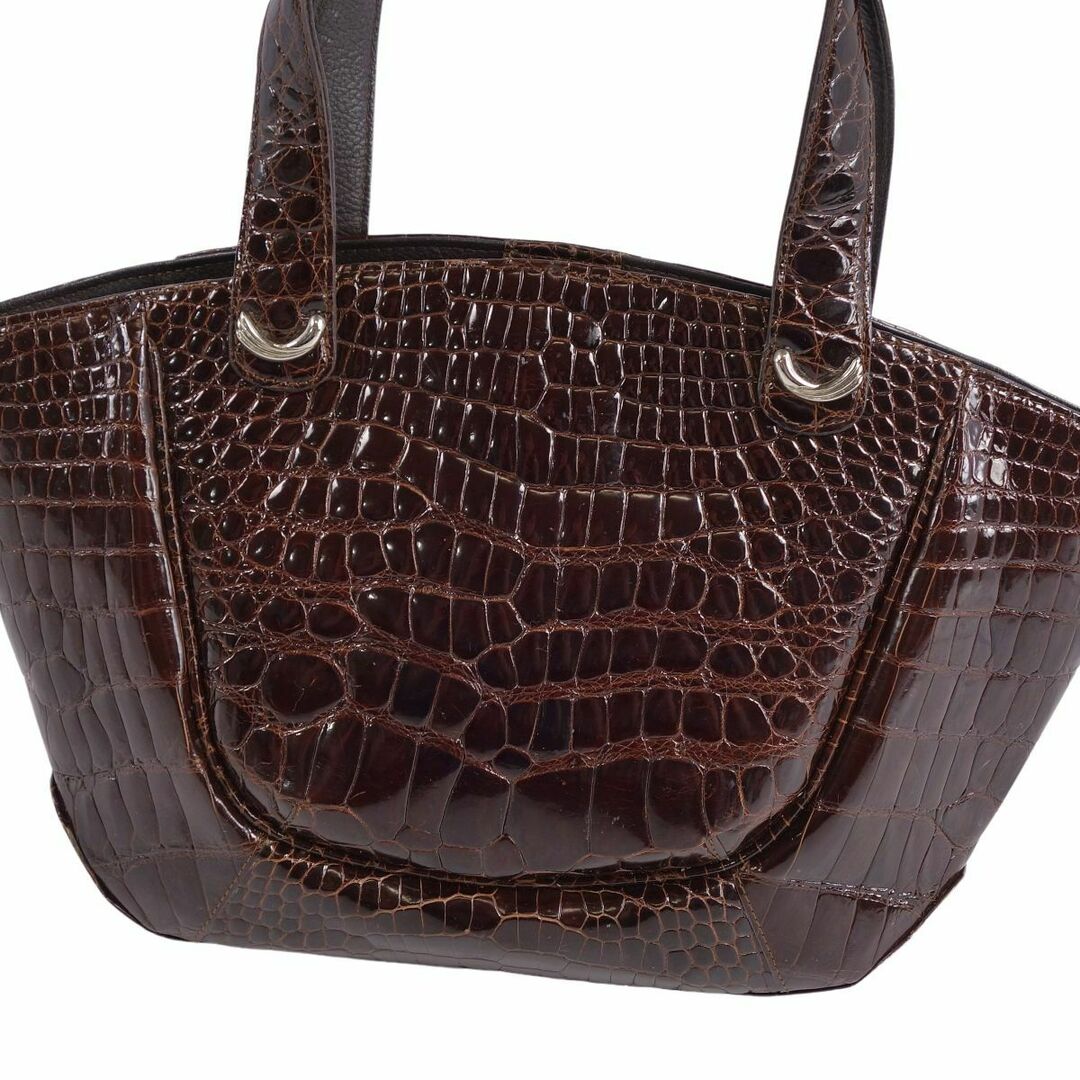 crocodile クロコダイル シャイニークロコ ブラウンカラー ワニ crocodile クロコダイル シャイニークロコ ブラウンカラー ワニ