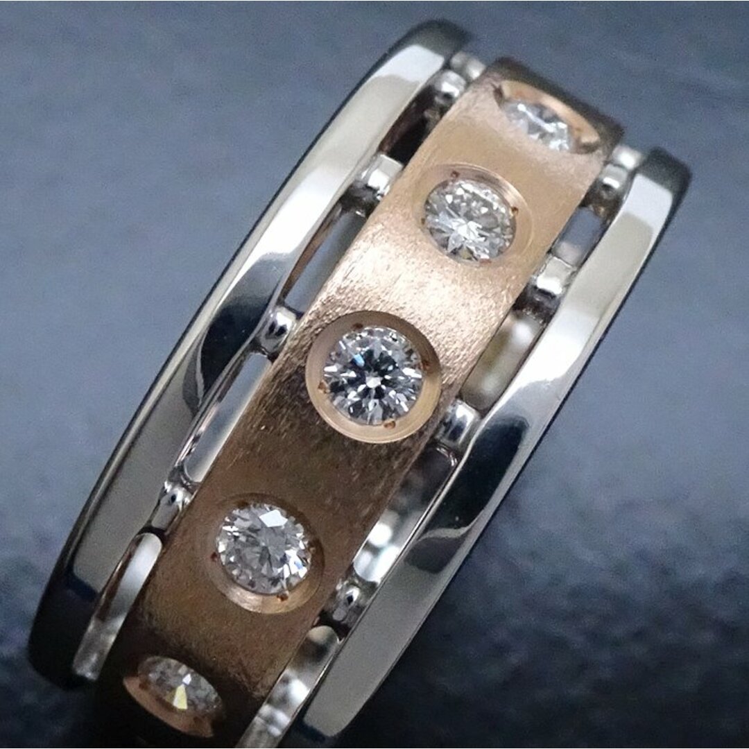 E-NO`S イーノス リング 指輪 ダイヤモンド0.34ct 11.5号 コンビカラー K18WG ホワイトゴールドxK18PG ピンクゴールド /290517【BJ】 5