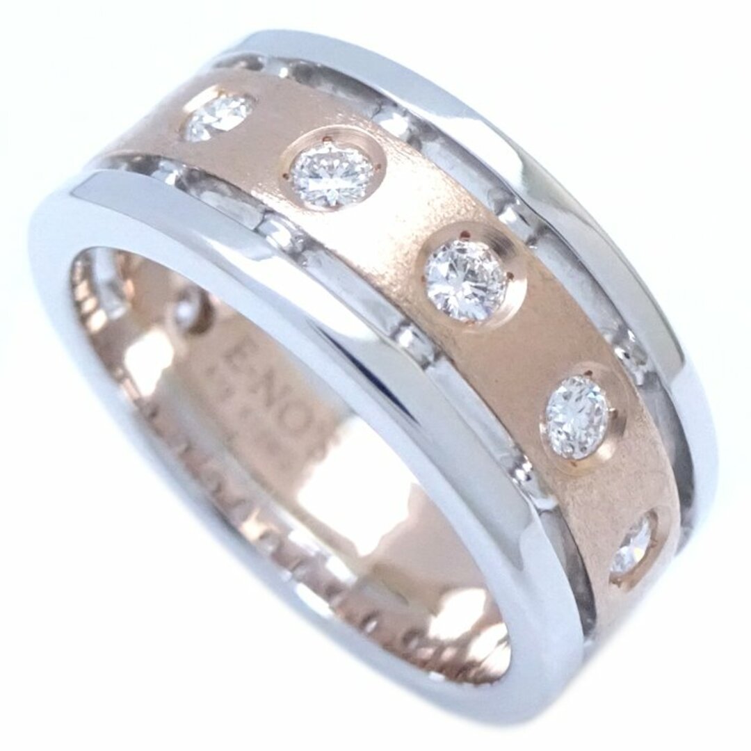 E-NO`S イーノス リング 指輪 ダイヤモンド0.34ct 11.5号 コンビカラー K18WG ホワイトゴールドxK18PG ピンクゴールド /290517【中古】【BJ】 レディースのアクセサリー(リング(指輪))の商品写真