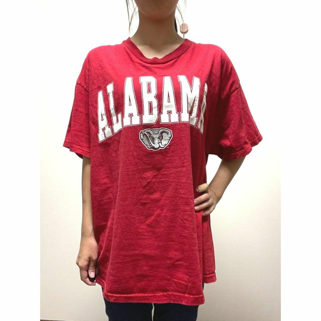 デルタ Tシャツ ALABAMA レッド 赤 XL 古着