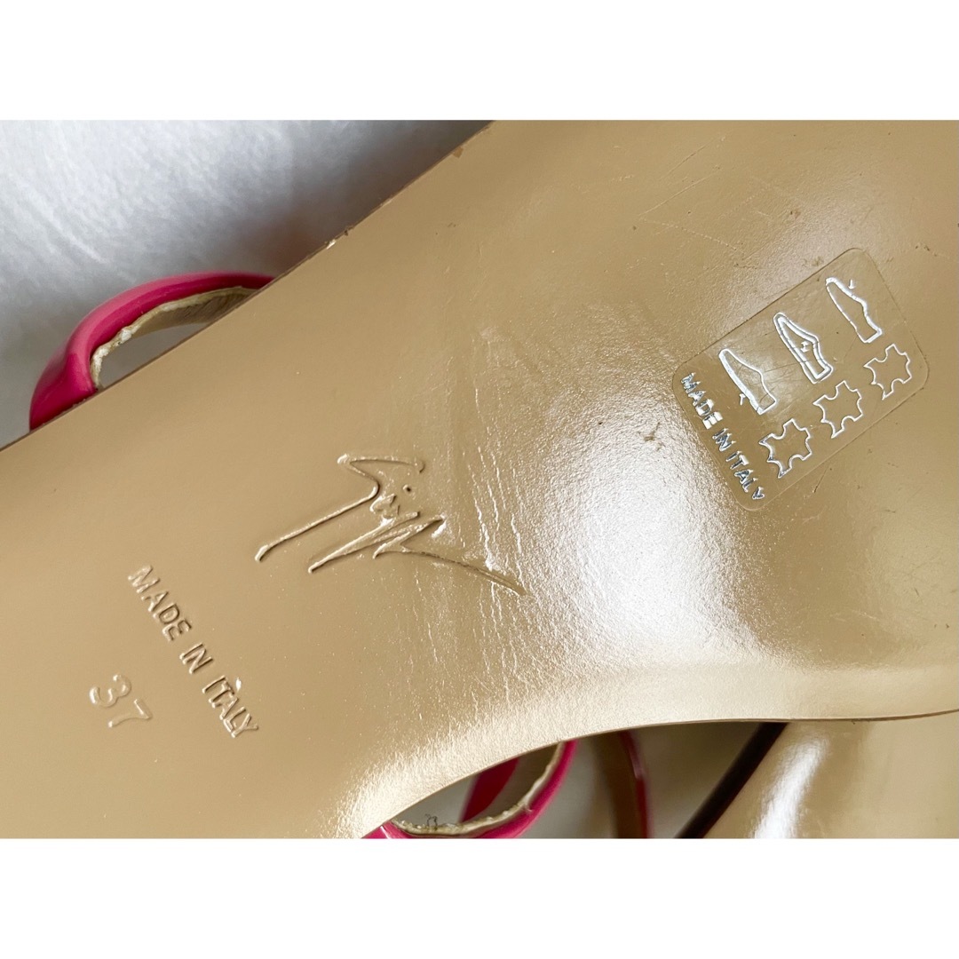 GIUSEPPE ZANOTTI(ジュベッゼサノッティ)の【新品】GIUSEPPE ZANOTTI ストラップサンダル ピンク レディースの靴/シューズ(サンダル)の商品写真