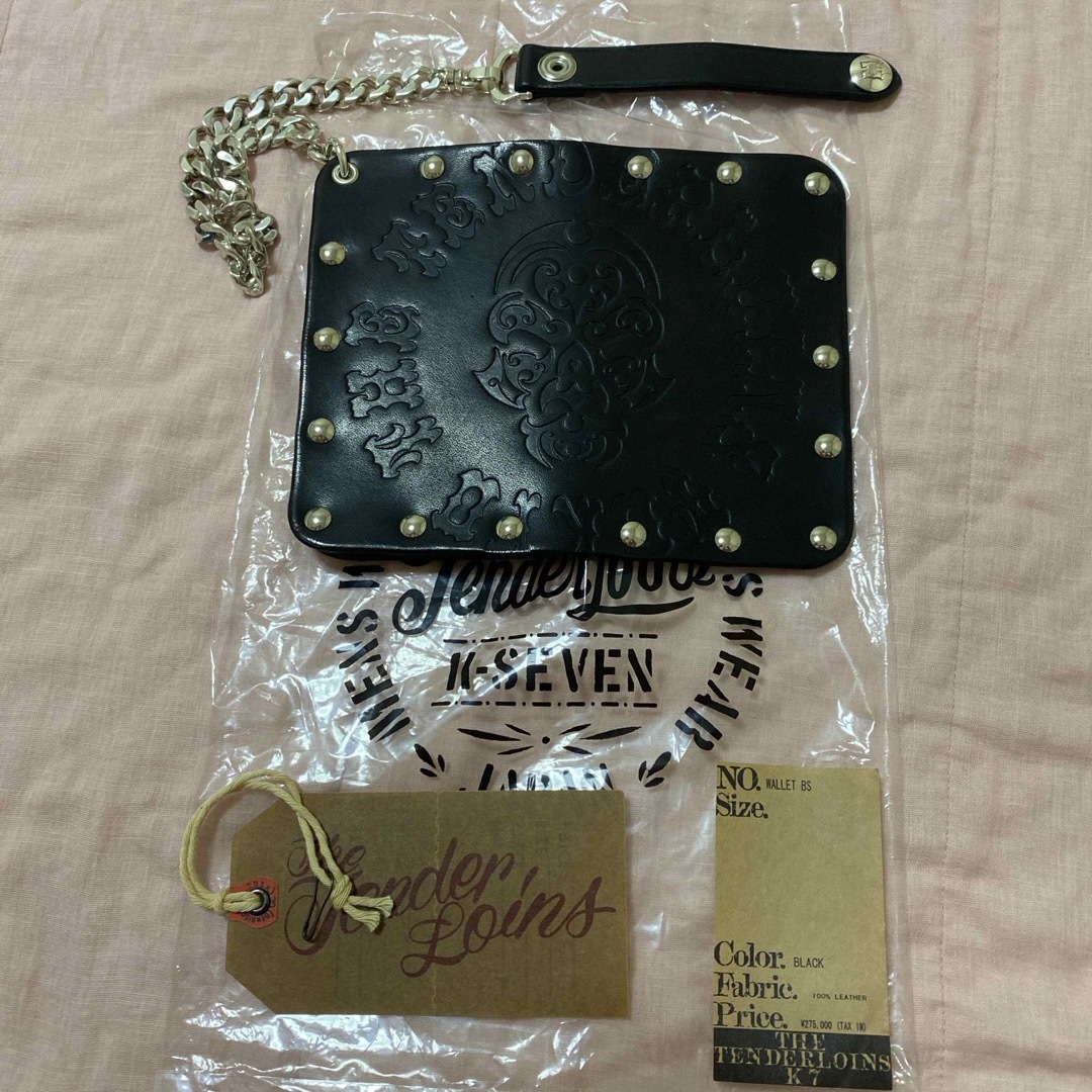 TENDERLOIN WALLET BS ブラックレザーボルネオスカル　ホザーナ