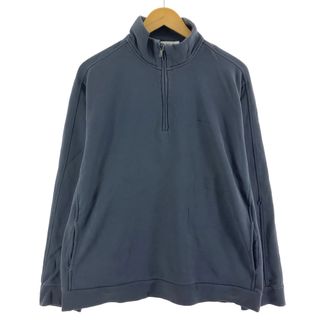 カルバンクライン(Calvin Klein)の古着 カルバンクライン Calvin klein ハーフジップスウェットシャツ トレーナー メンズL /eaa376548(スウェット)