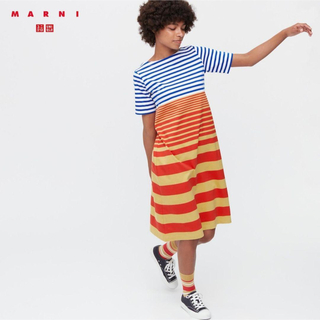 ユニクロ(UNIQLO)の【UNIQLO】×【MARNI】ワンピースM(ひざ丈ワンピース)