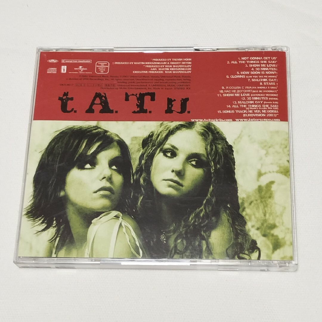 t.A.T.u.200KM/H IN THE WRONG LANE／CD＋DVD エンタメ/ホビーのCD(ポップス/ロック(洋楽))の商品写真