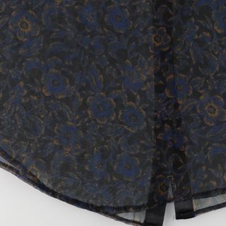 古着 80年代 Vandemere 花柄 長袖 シースルー ブラウス USA製 ...