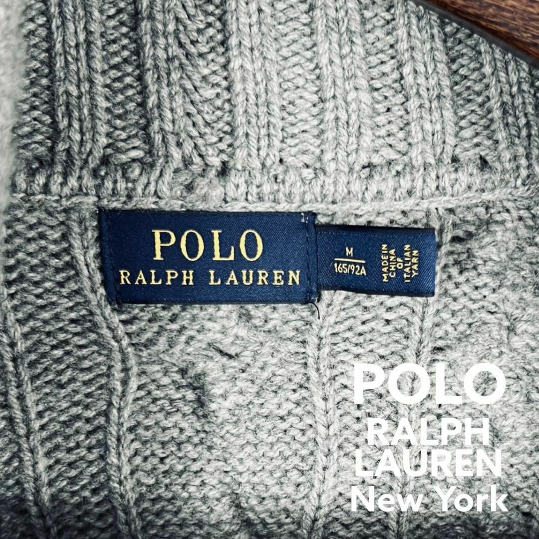 POLO RALPH LAUREN(ポロラルフローレン)の【ポロラルフローレン】ロングカーディガン ニット ボタンレス ウール カシミヤ メンズのトップス(カーディガン)の商品写真