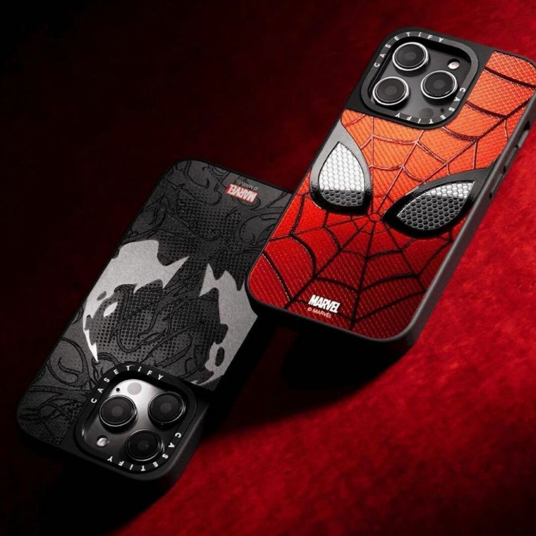 最新モデル CASETiFY×スパイダーマンコラボ iPhone15ProMax-