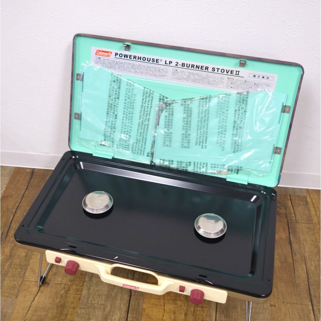 未使用 コールマン モンロ Coleman Monro パワーハウス LP ツーバーナーストーブ2 インディゴ 2000031623 コンロ OD缶 キャンプ アウトドア