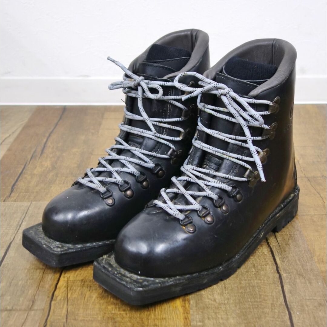 スカルパ SCARPA 3ピン テレマーク スキー レザー ブーツ UK9 27cm相当