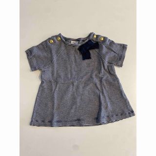 プチバトー(PETIT BATEAU)のpetitbateau プチバトー カットソー12m(シャツ/カットソー)