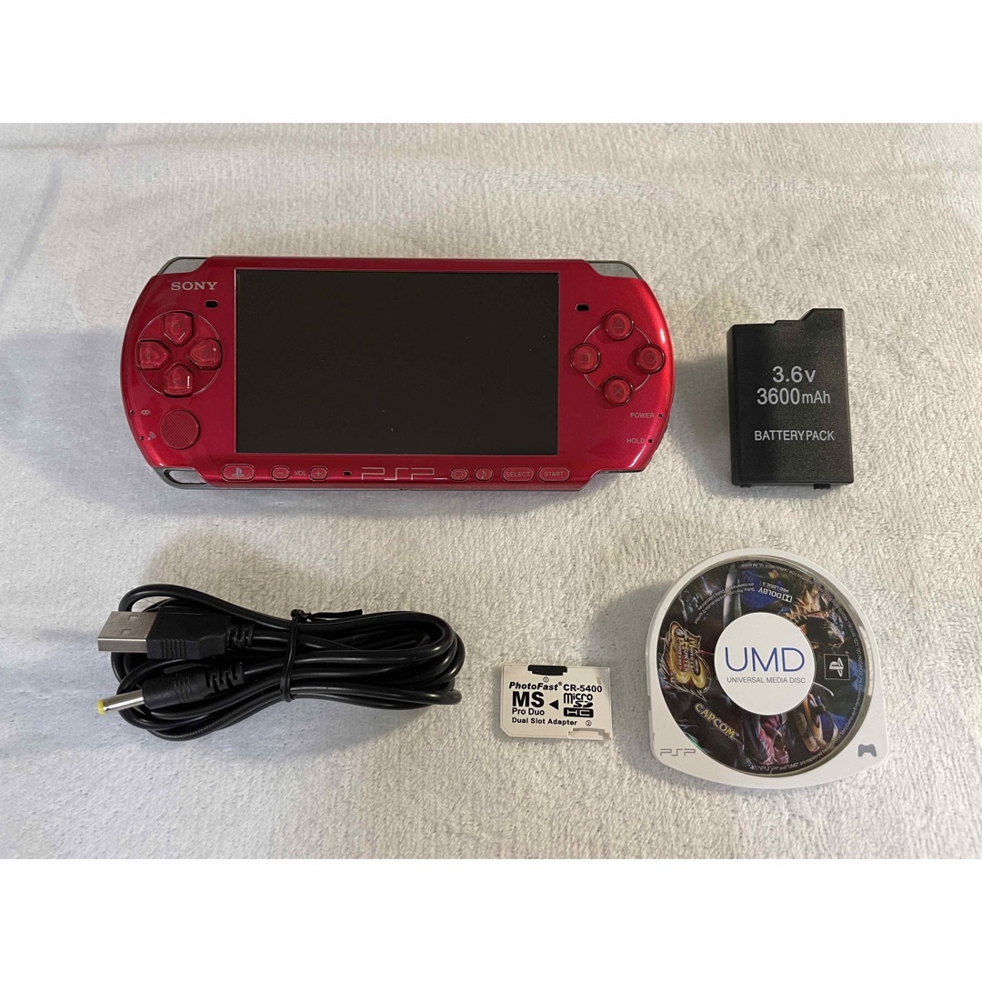 PlayStation Portable - ☆動作品☆ PSP-3000 ラディアントレッドの