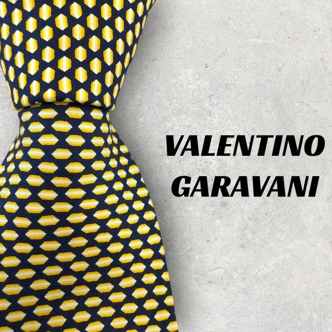 valentino garavani(ヴァレンティノガラヴァーニ)の【5249】良品！VALENTINO GARAVANI　ネクタイ　イエロー系 メンズのファッション小物(ネクタイ)の商品写真