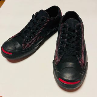 コンバース(CONVERSE)のコンバース　ジャックパーセル　ブラック　ピンク　23.5cm(スニーカー)