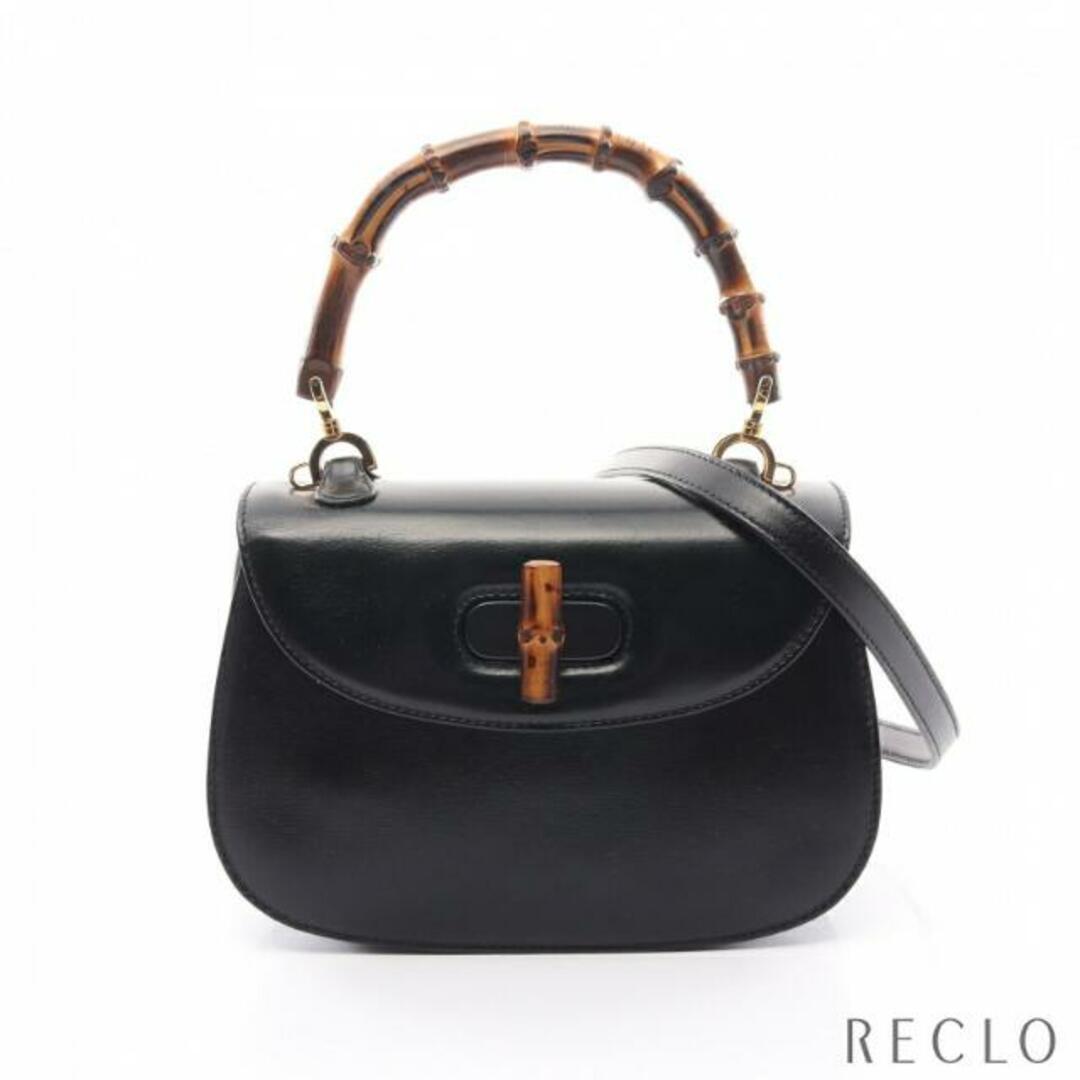 Gucci - バンブー ハンドバッグ レザー ブラック 2WAYの通販 by RECLO