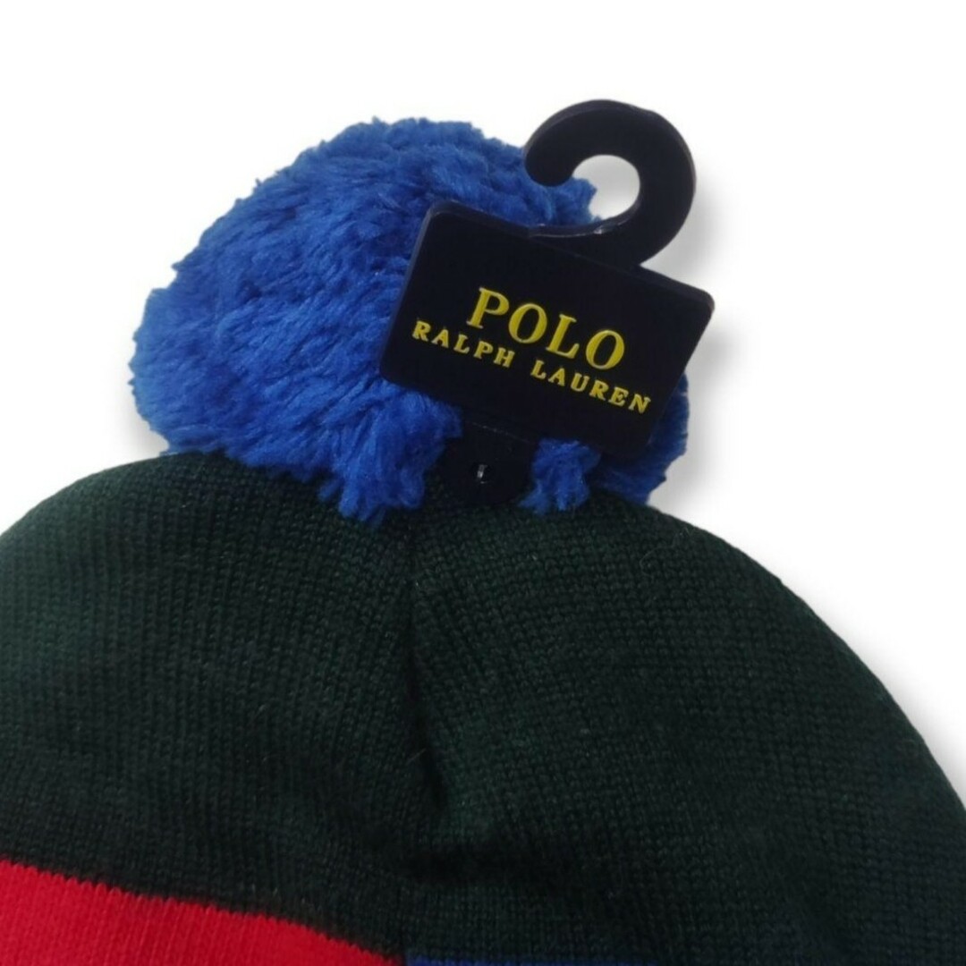 POLO RALPH LAUREN(ポロラルフローレン)の【新品タグ付き】ポロラルフローレン　復刻　ダウンヒル　スキー　ボンボン　ニット帽 メンズの帽子(ニット帽/ビーニー)の商品写真