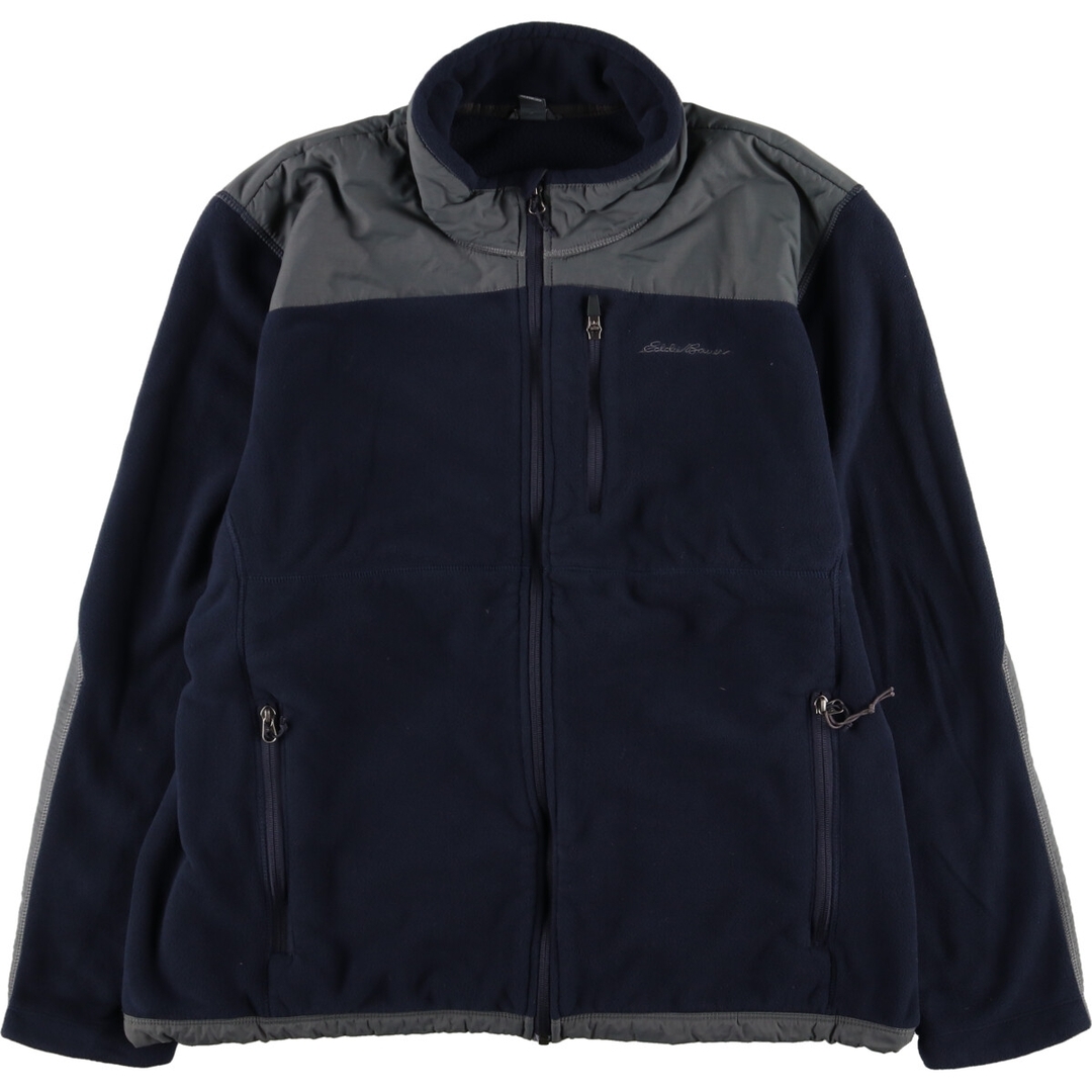 エディーバウアー Eddie Bauer ナイロンxフリースジャケット メンズXL /eaa376426