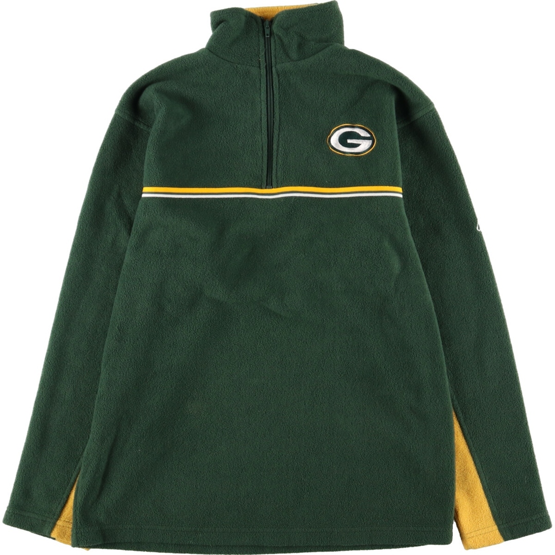 NFL GREEN BAY PACKERS グリーンベイパッカーズ ハーフジップ フリースプルオーバー メンズM /eaa376423