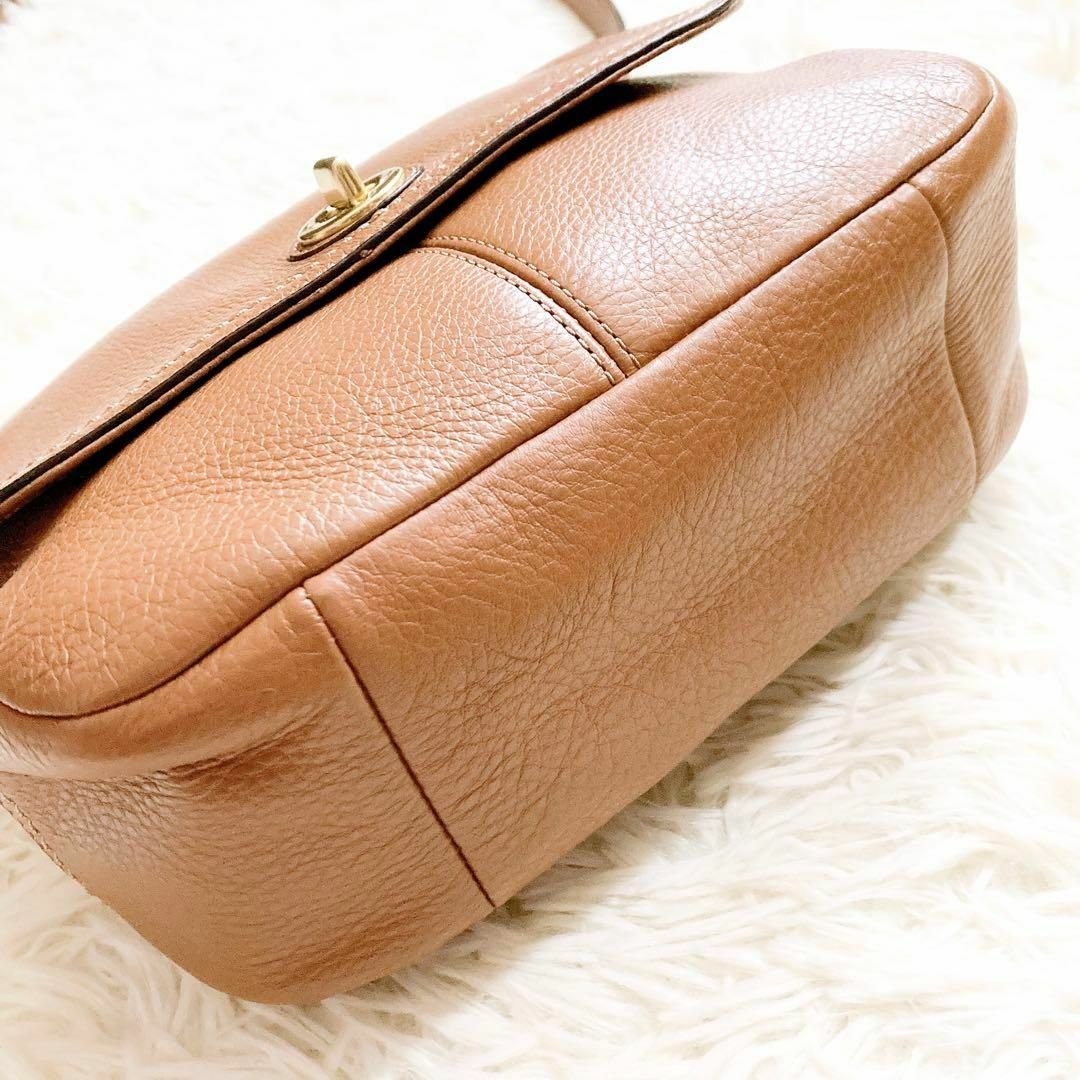 COACH - 【美品】COACH コーチ ショルダーバッグ ターンロック レザー