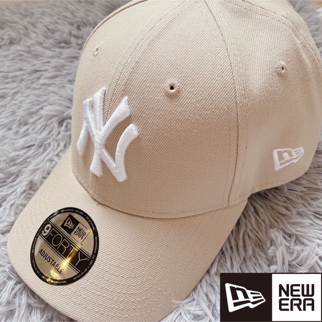 NEW ERA(ニューエラー)のニューエラ キャップ 帽子 ハット メンズ レディース モカベージュ ホワイト レディースの帽子(キャップ)の商品写真