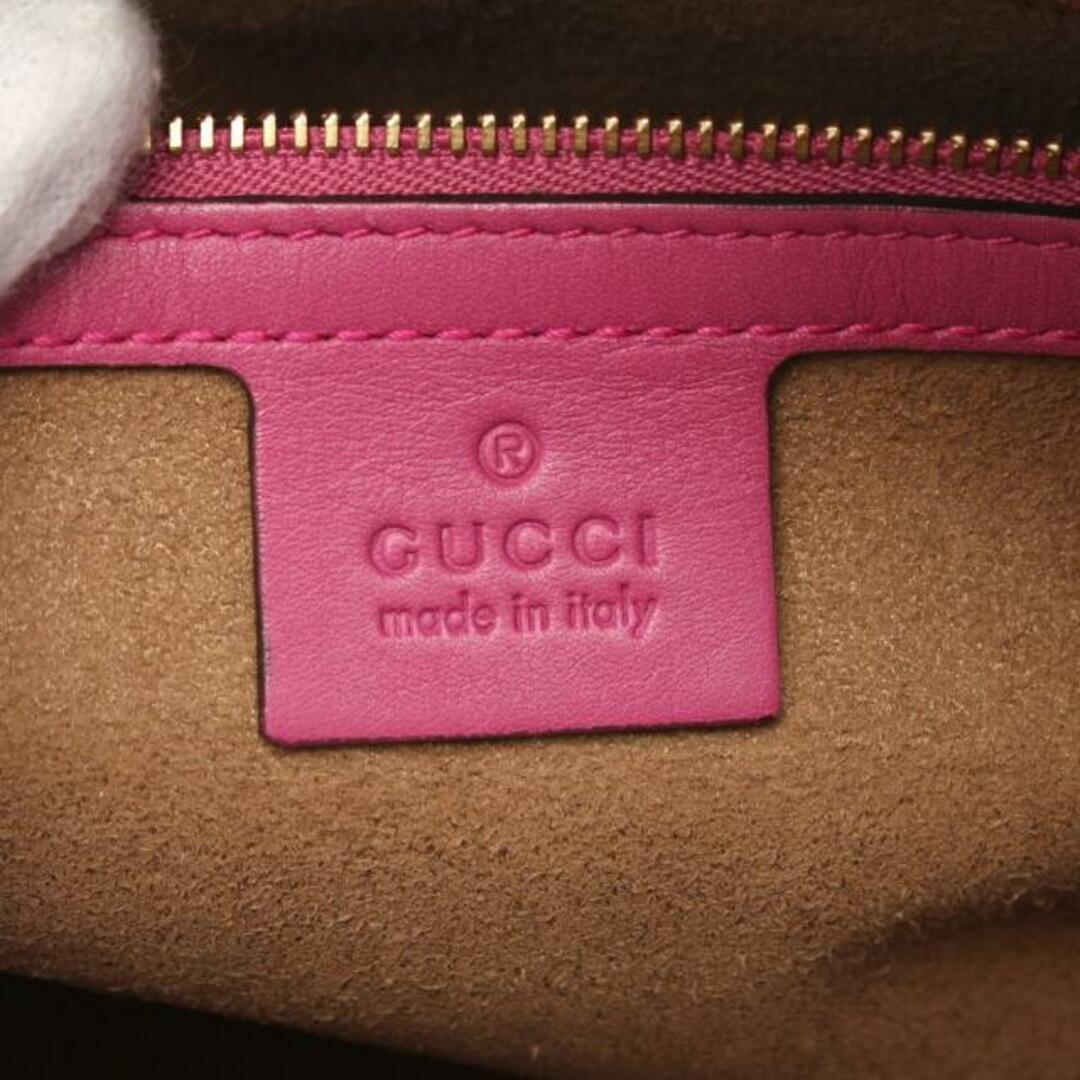 Gucci(グッチ)のGGスプリーム ハンドバッグ ミニボストンバッグ PVC レザー ベージュ ピンクパープル レッド レディースのバッグ(ハンドバッグ)の商品写真