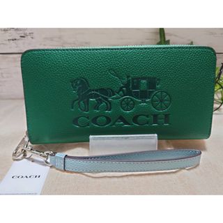 ●新品 未使用 COACH コーチ ショルダーバック 馬車 グリーン