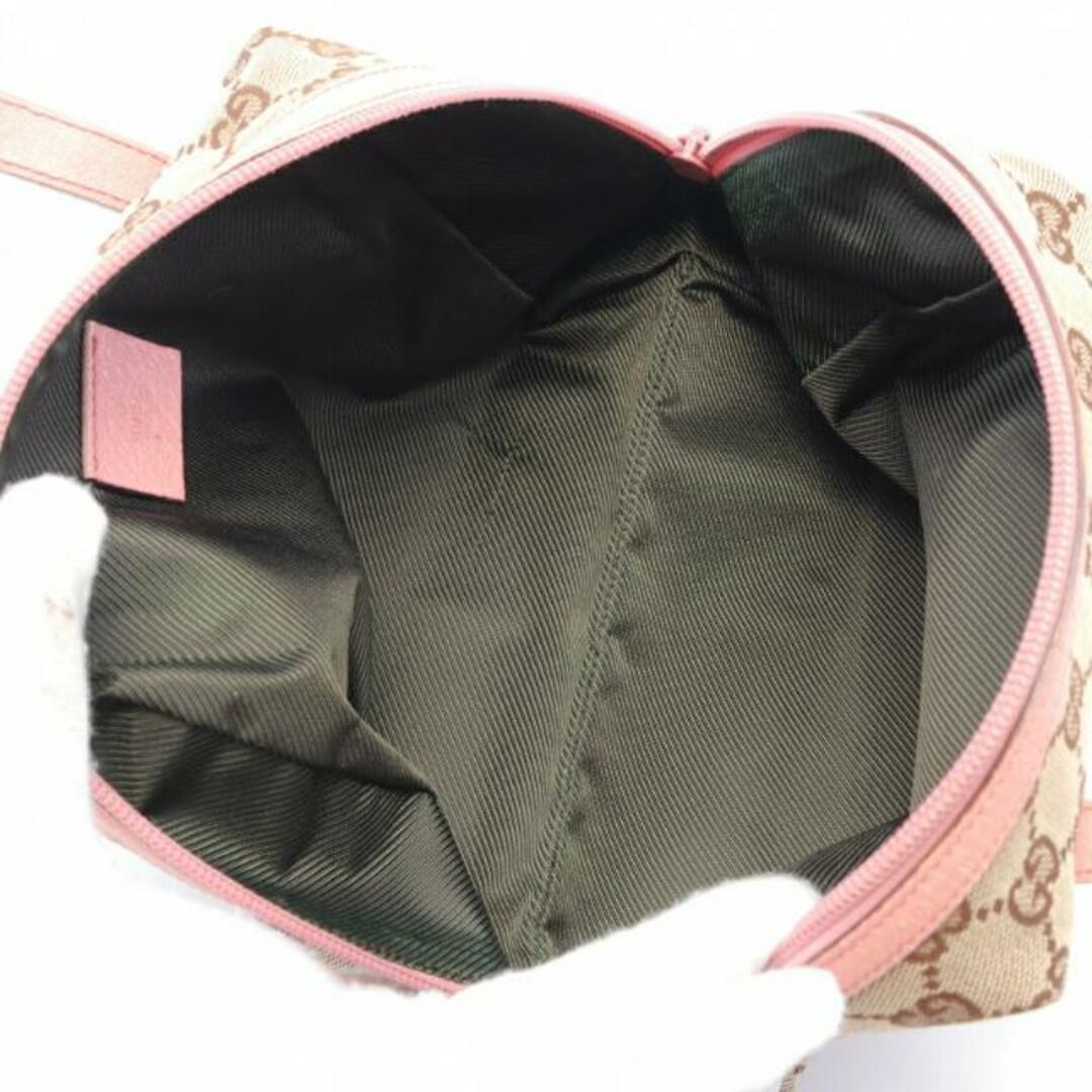 Gucci - GGキャンバス ハンドバッグ キャンバス レザー ベージュ