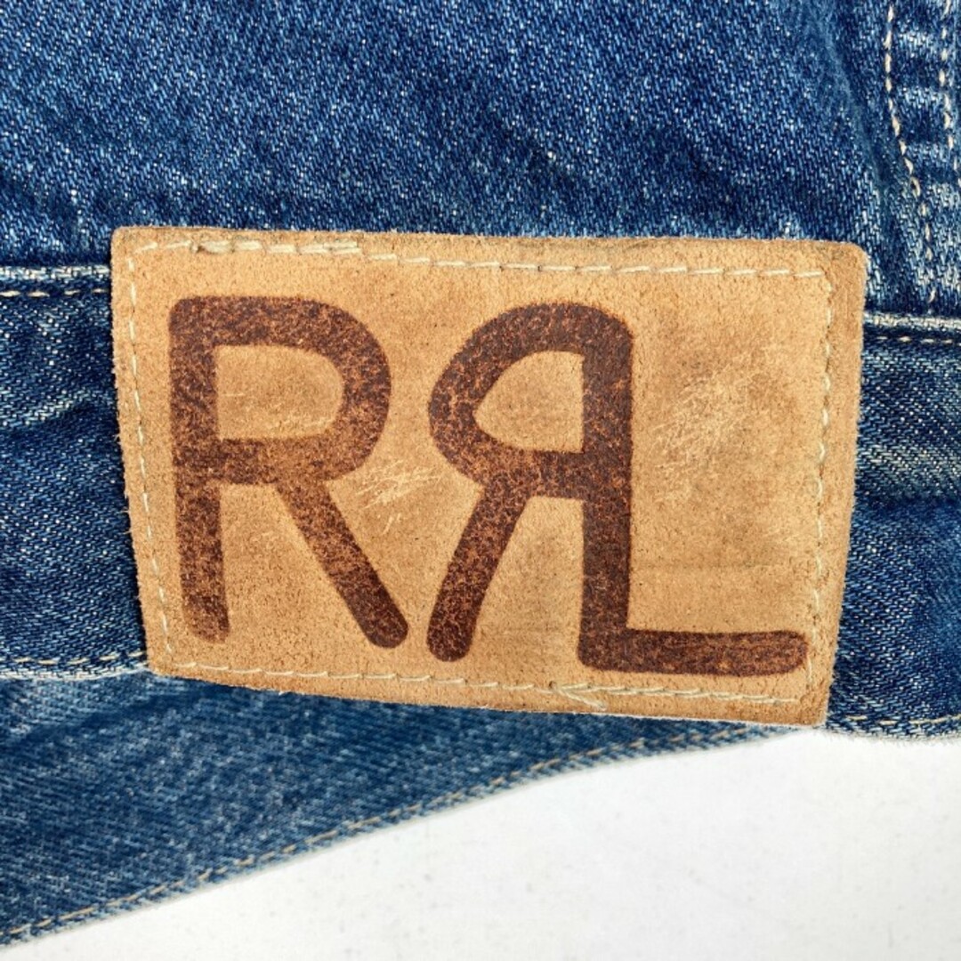 RRL(ダブルアールエル)の★RRL ダブルアールエル 三ツ星タグ USA製 デニムジャケット ライナーチェック インディゴ sizeL メンズのジャケット/アウター(レザージャケット)の商品写真