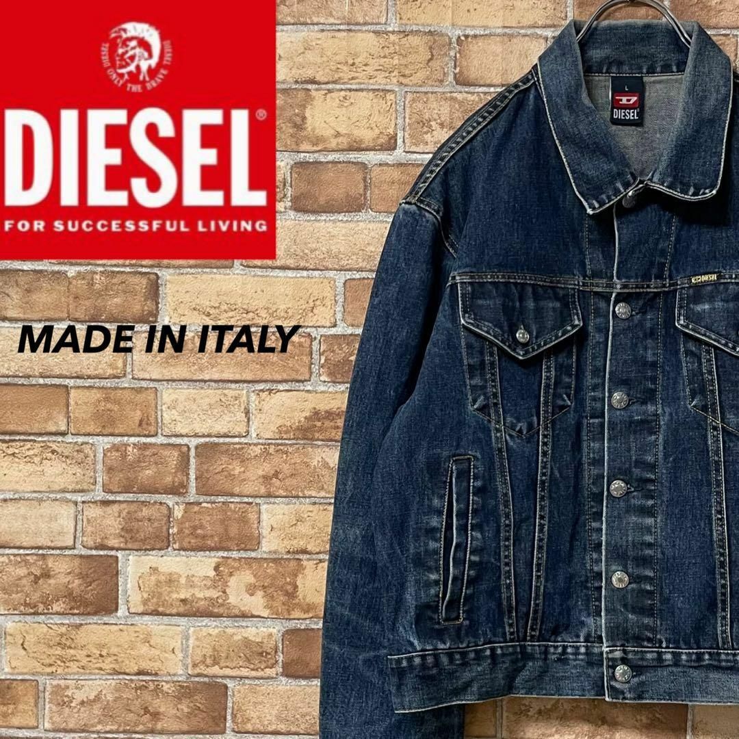 新品未使用タグ付き DIESELデニムチェックジャケット Gジャンアウター