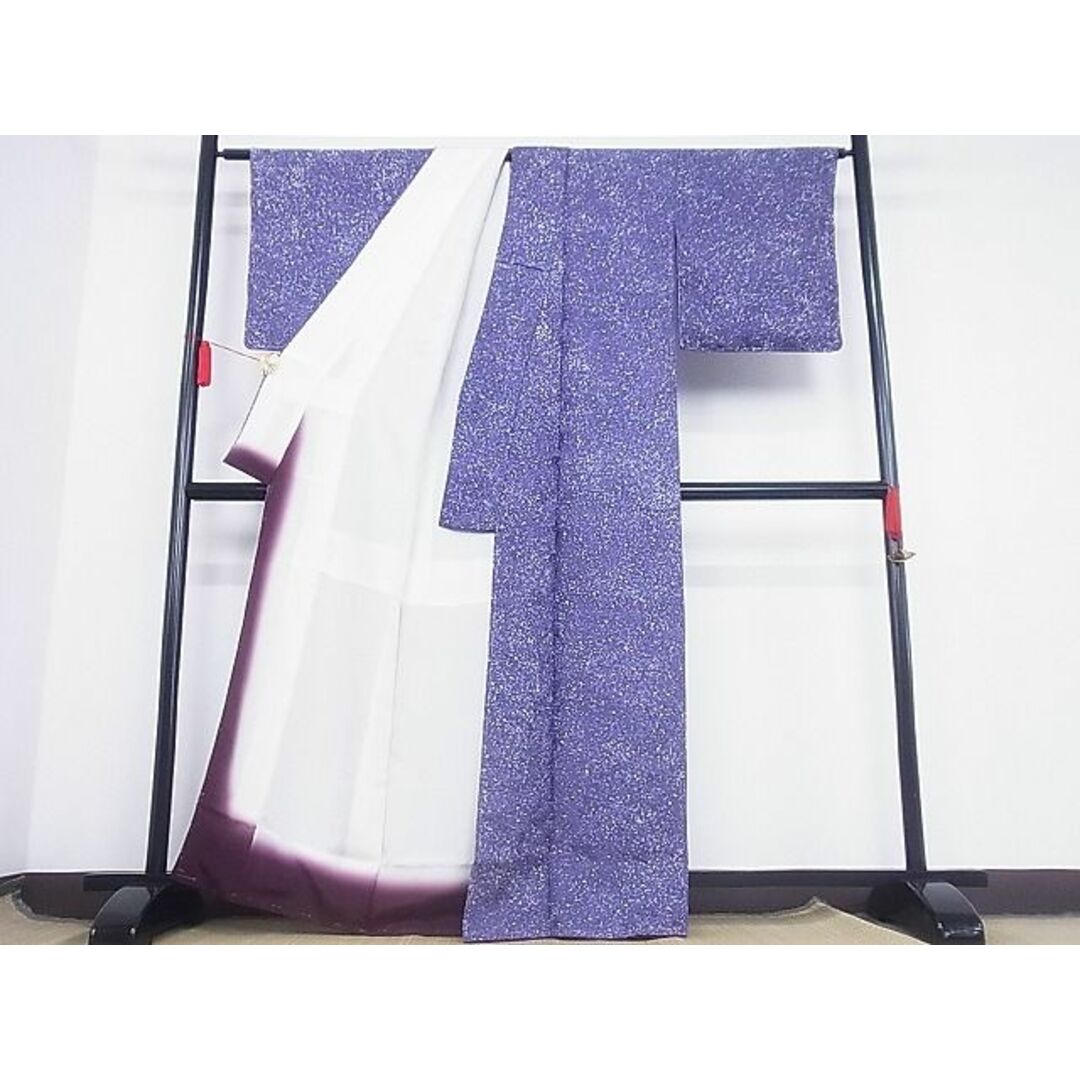 平和屋-こころ店■江戸小紋 寄せ小紋柄 家内安全 反端付き 着丈163cm 裄丈65.5cm 正絹 逸品 未使用 B-ag4088