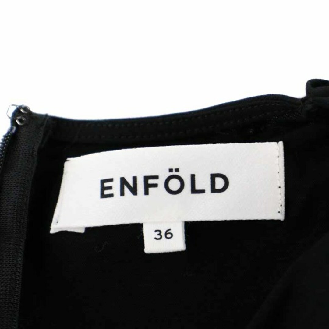 ENFOLD(エンフォルド)のエンフォルド ハイツイスト天竺レイヤードオールインワン オーバーオール 36 S レディースのパンツ(サロペット/オーバーオール)の商品写真