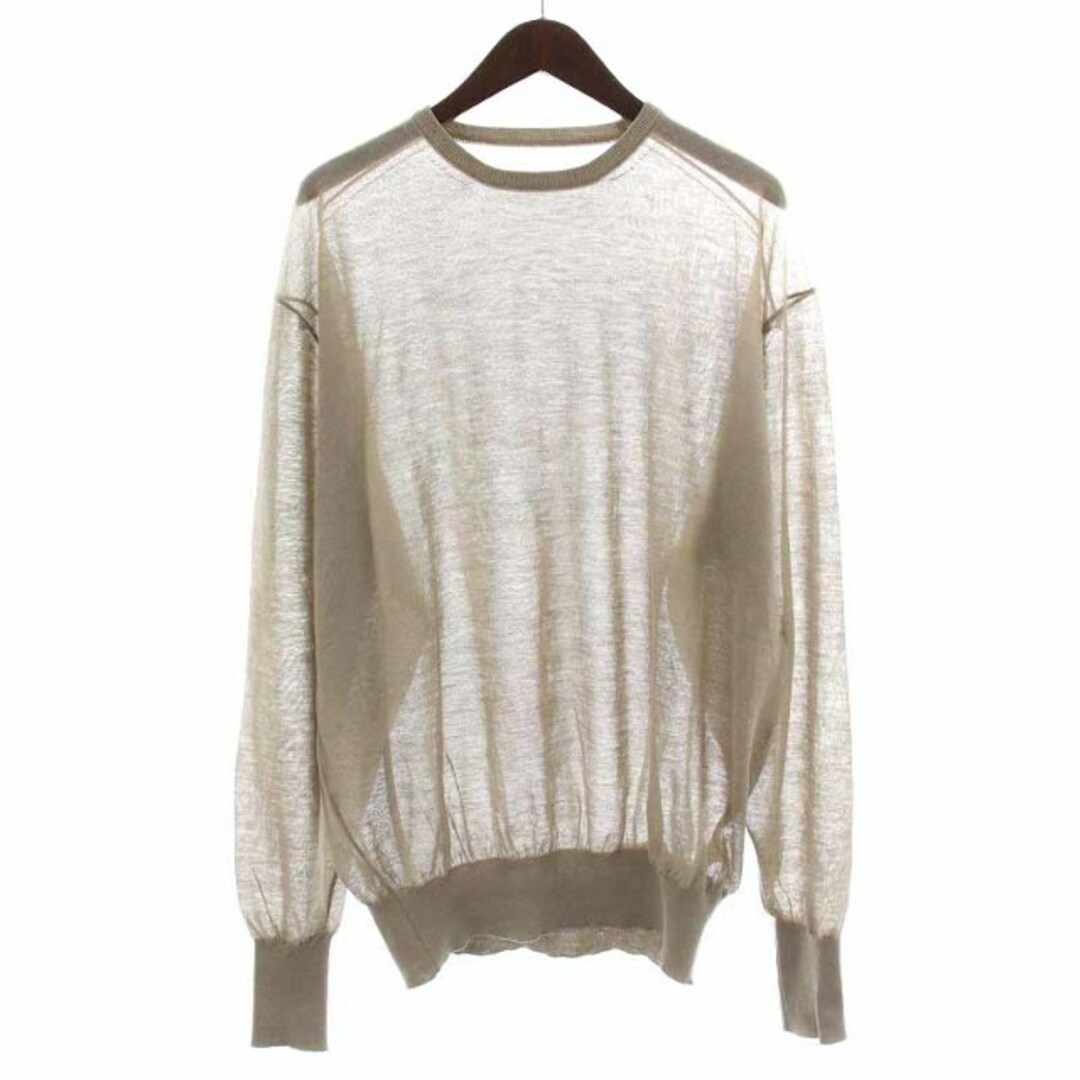 HERILL Ramie High gauge Crewneck 3 ベージュ-