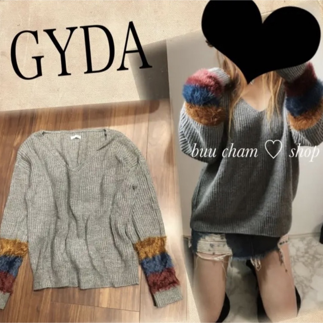 GYDA(ジェイダ)のGYDA♡袖ファー　ニット レディースのトップス(ニット/セーター)の商品写真