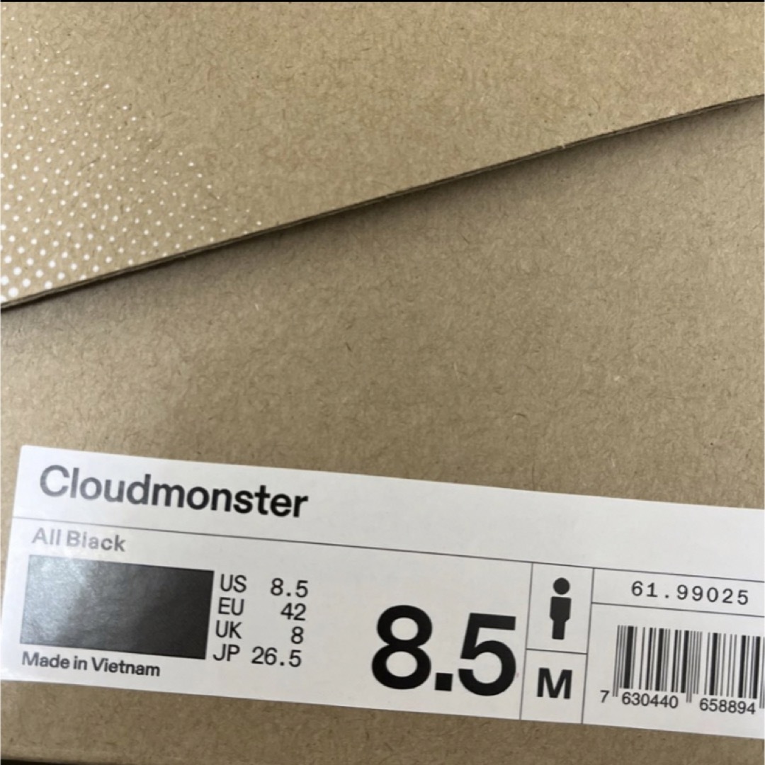 On - On Cloudmonster クラウドモンスター Black 26.5cmの通販 by