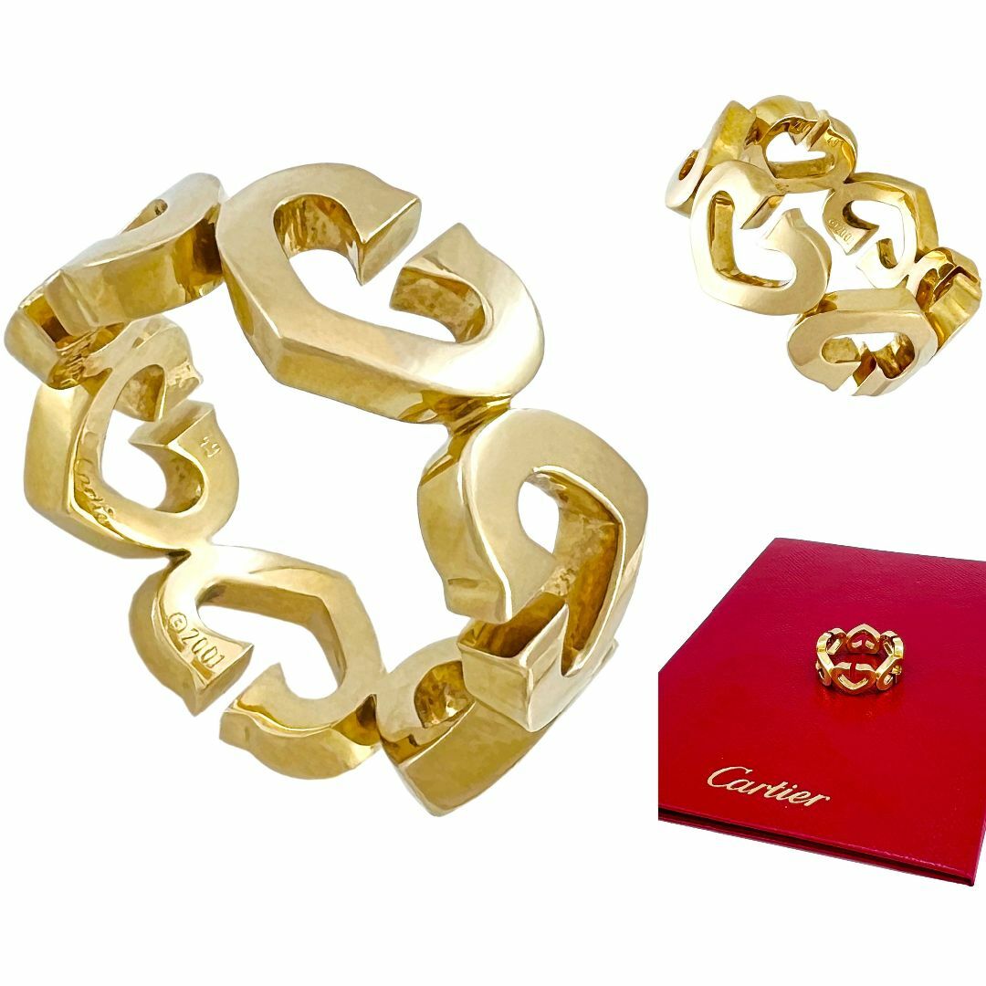 Cartier - カルティエ リング Cハート K18 YG イエローゴールド 49 9号