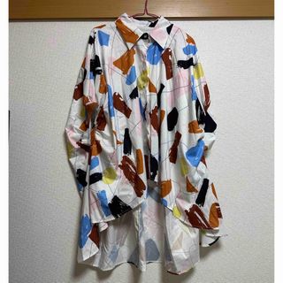 シャツ　カラフルシャツ　ロングシャツ(シャツ)