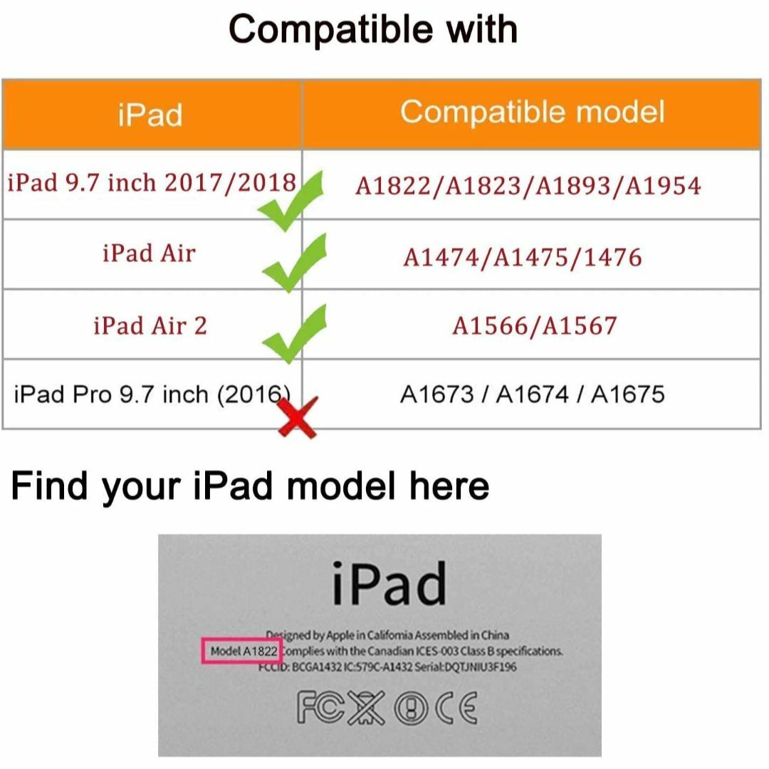 iPad 9.7 2018/2017ケース 新型（Newモデル)/iPad Ai