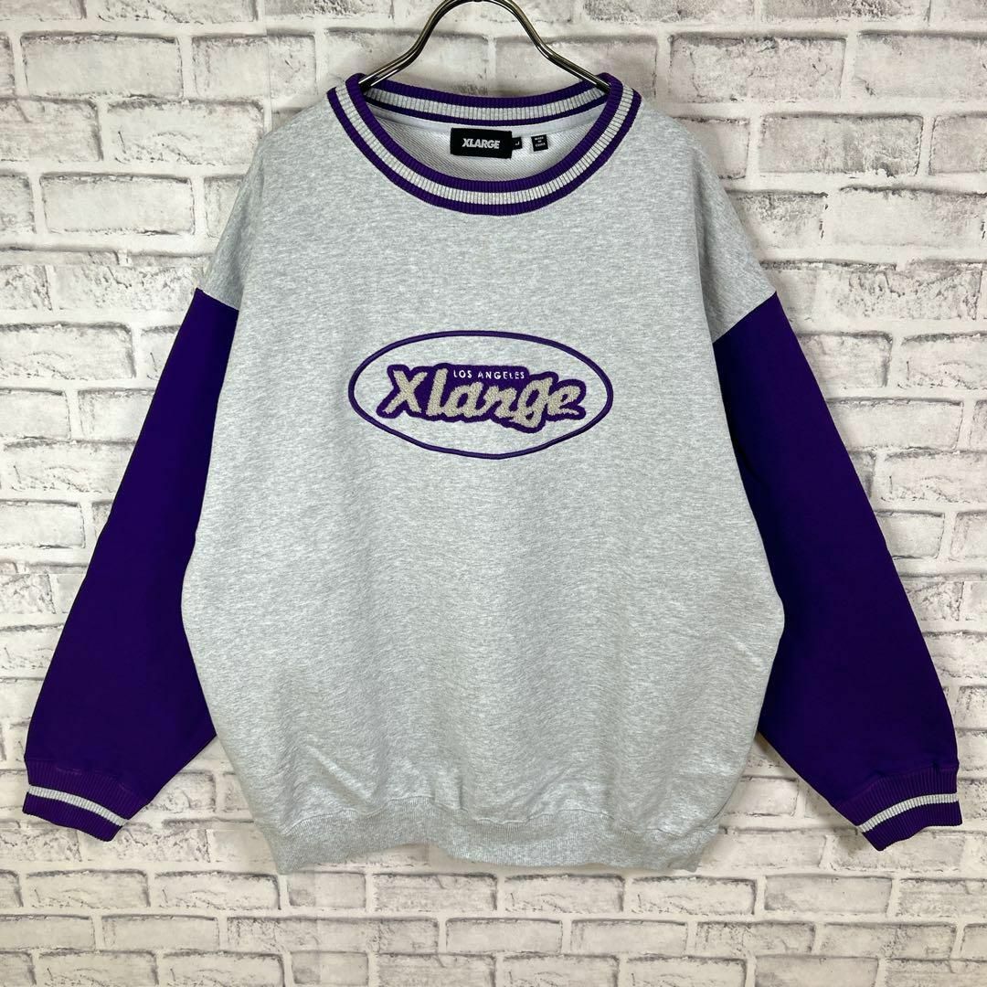 エクストララージ  XLARGE パイルロゴ　スウェット