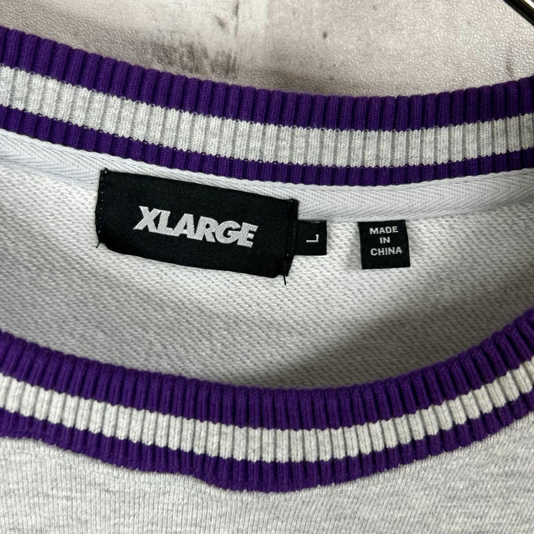 XLARGE - XLARGE エクストララージ スウェット リンガー センターロゴ