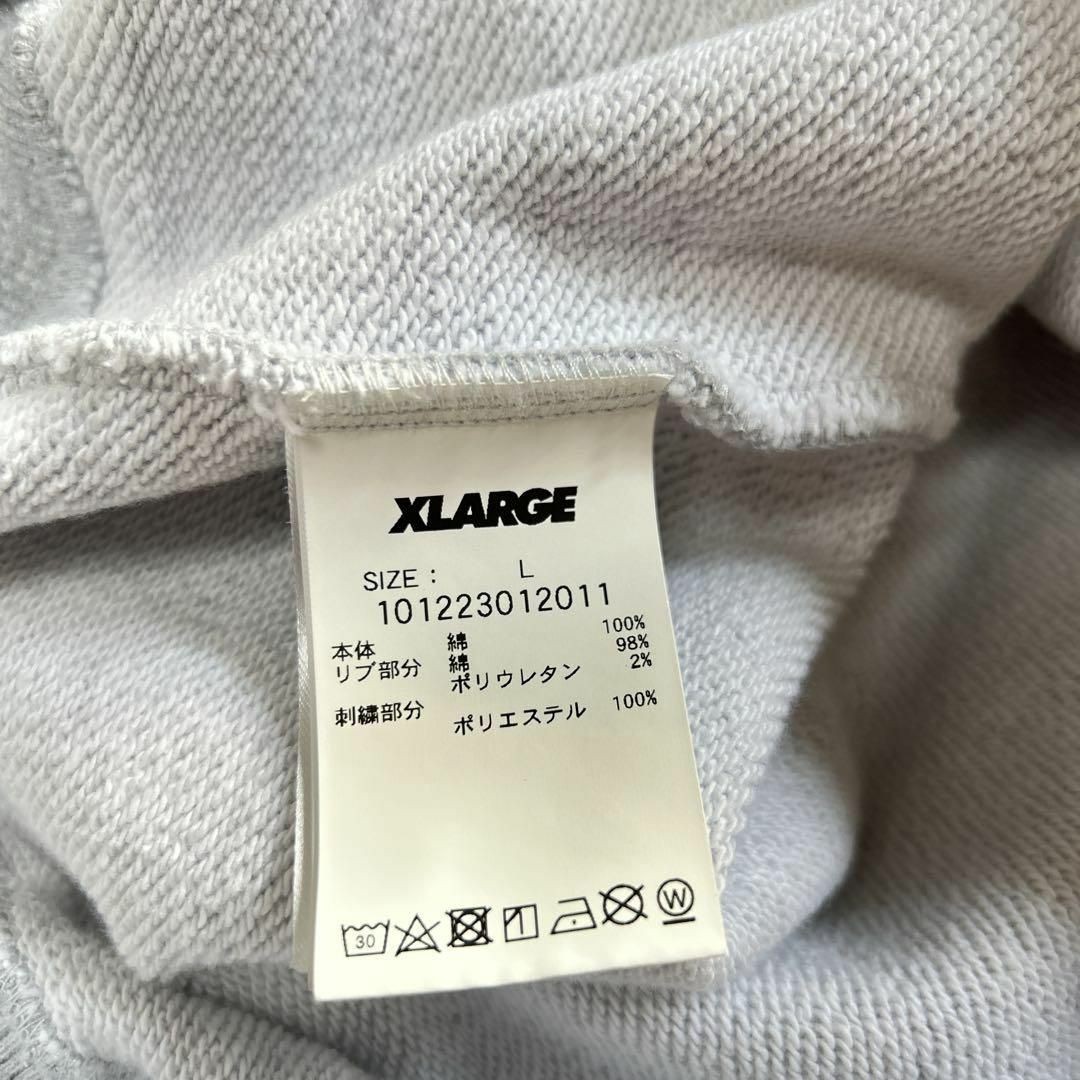 XLARGE エクストララージ スウェット 刺繍ロゴ センターロゴ リンガー