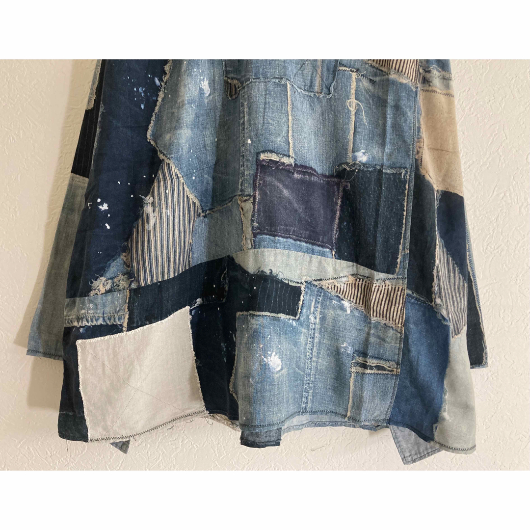 KAPITAL キャピタル BORO パッチワーク プルオーバー シャツ