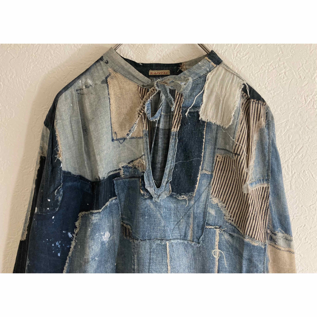 KAPITAL キャピタル BORO パッチワーク プルオーバー シャツ