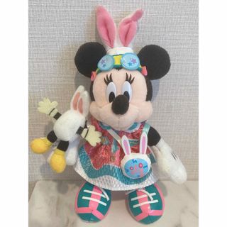 ディズニー(Disney)のディズニー ミニーマウス ぬいぐるみバッジ うさたま(キャラクターグッズ)