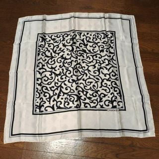 CHANEL シャネル スカーフ ストール バンダナ シルク100% - バンダナ